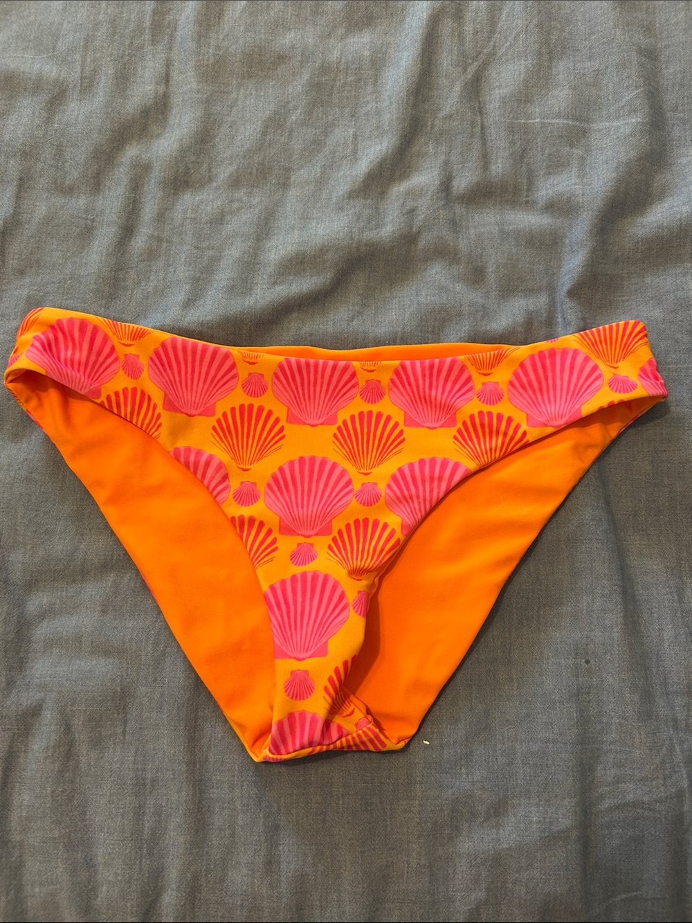 moana bikini Orange & Pink Shell Print Bikini Bottom